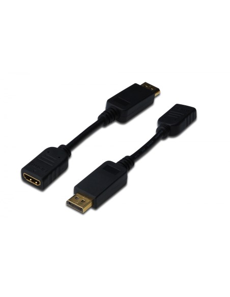 ASSMANN Electronic adaptador de cable de vÃÂ­deo 0,15 m DisplayPort HDMI Negro