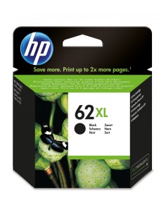 HP Cartucho de tinta original 62XL de alta capacidad negro