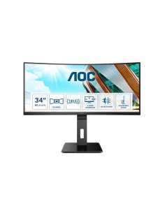 AOC P2 CU34P2A LED display 86,4 cm (34") 3440 x 1440 Pixeles Quad HD Negro
