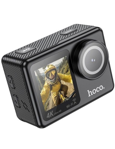 Hoco DV101  CÃ¡mara Deportiva 4K con 2 Pantallas Incluye Carcasa y 10 Accesorios