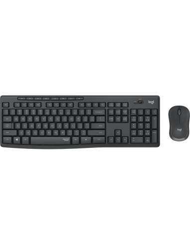 Logitech MK295 Silent Wireless Combo teclado RatÃ³n incluido Oficina USB QWERTZ AlemÃ¡n Grafito