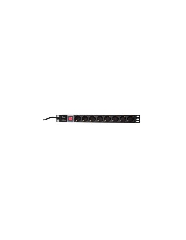 LogiLink PDU8C01 unidad de distribuciÃ³n de energÃ­a (PDU) 8 salidas AC 1U Negro