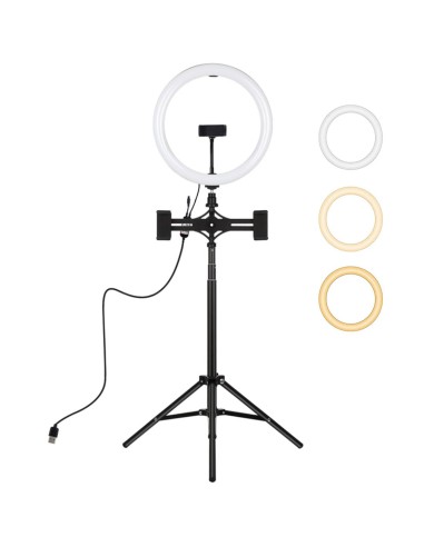 Puluz PKT3062B Aro de Luz 30cm con 3 tonos y TrÃ­pode de 1.65cm