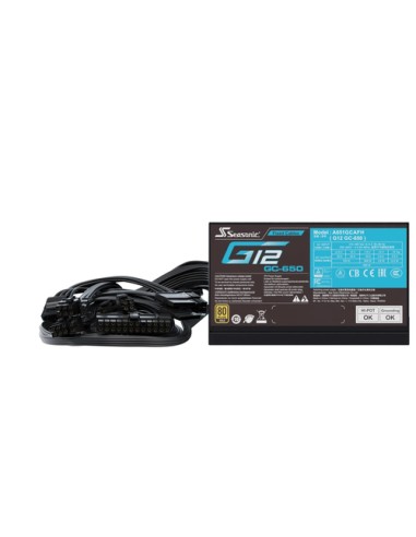 Seasonic Netzteil 650W G12 GC-650 80+Gold unidad de fuente de alimentaciÃ³n