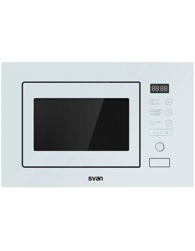 Svan SMWI2800DGB Microondas con Grill de IntegraciÃ³n 20 Litros 800 W Blanco Display Led