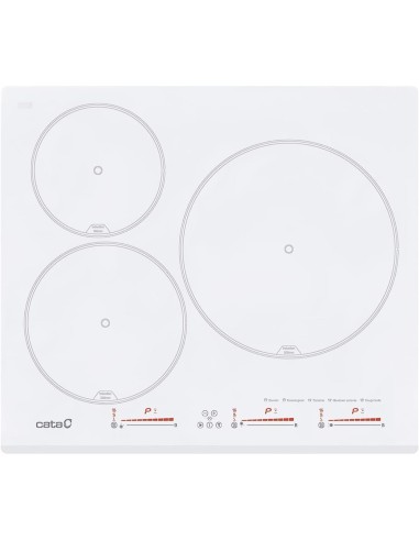 Cata INSB6030WH Encimera 3F Induccion Blanca