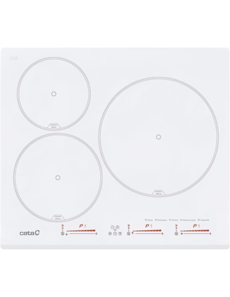 Cata INSB6030WH Encimera 3F Induccion Blanca