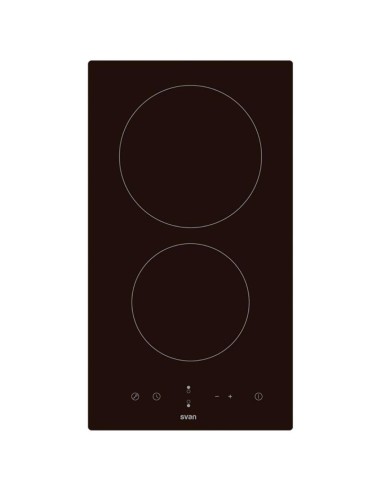 Svan SV2301 VitrocerÃ¡mica 2F 50cm Cristal Negro