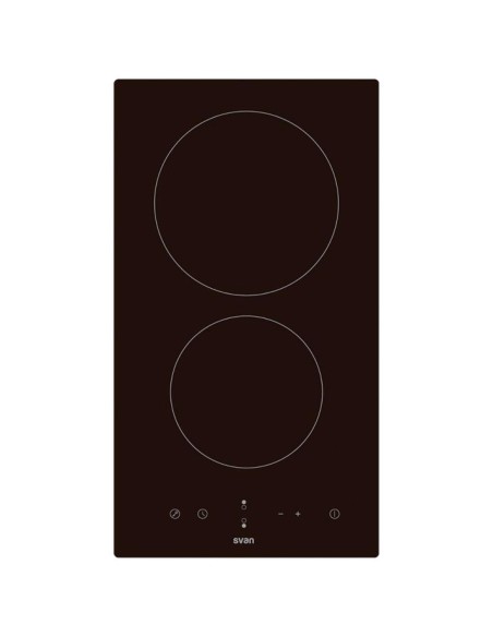 Svan SV2301 VitrocerÃ¡mica 2F 50cm Cristal Negro