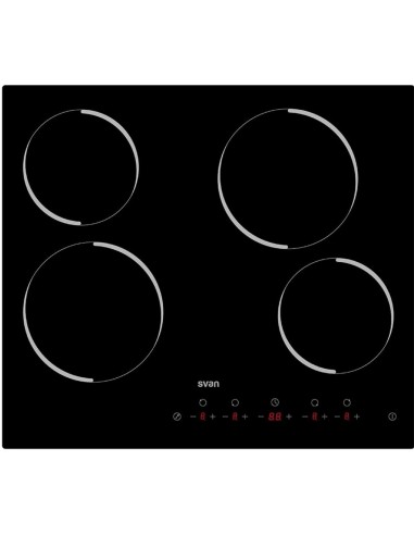 Svan SV4601 Placa Vitroceramica 60cm 4F Cristal Negro