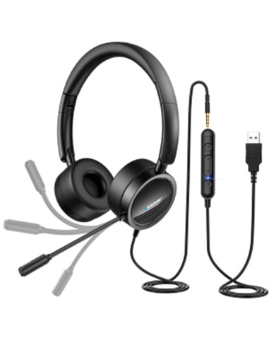 Auricular Blaupunkt BLP4999 Profesional para Teletrabajo Aux y USB