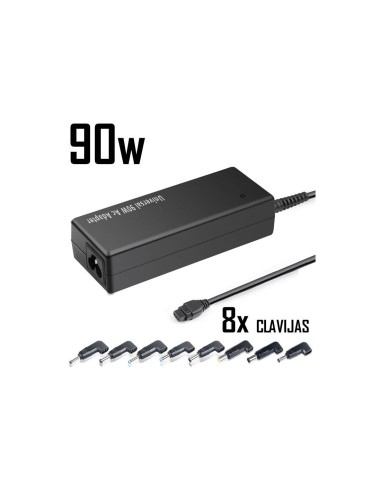 Cargador para portÃ¡til KFD 90W con 8 Clavijas compatibles
