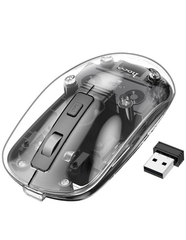 Hoco GM29 RatÃ³n InalÃ¡mbrico 2.4G y Bluetooth Dark Nigtht Black