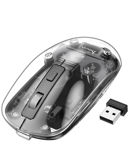 Hoco GM29 RatÃ³n InalÃ¡mbrico 2.4G y Bluetooth Dark Nigtht Black