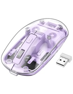 Hoco GM29 RatÃ³n InalÃ¡mbrico 2.4G y Bluetooth Romantic Purple