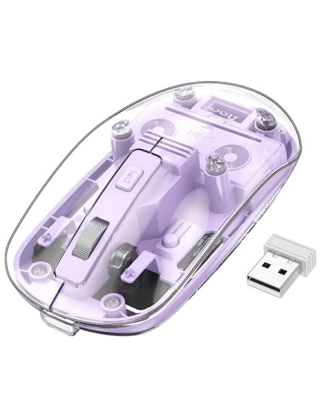 Hoco GM29 RatÃ³n InalÃ¡mbrico 2.4G y Bluetooth Romantic Purple