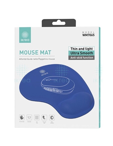 Ikrea WM7065 Alfombrilla de RatÃ³n con reposamuÃ±ecas