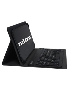 Nilox Funda con Teclado Bluetooth 10" Negra (NXKB01)
