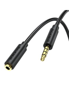 Cable Extensor 3.5mm Macho-Hembra 2m Borofine BL12 negro