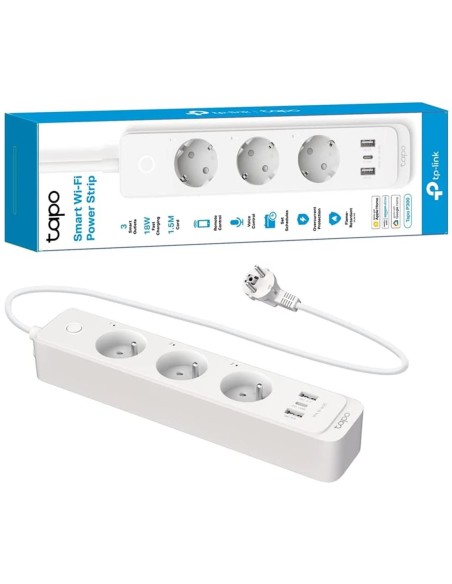 Tp-Link Regleta 3  Enchufes Inteligentes Wifi (TAPO P300)