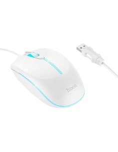 Hoco GM37 RatÃ³n con Cable USB-A 1.4m 2.400Dpi Blanco