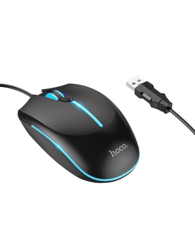 Hoco GM37 RatÃ³n con Cable USB-A 1.4m 2.400Dpi Negro