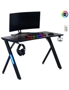 Nacon Escritorio Gaming con LEDs RGB y acabado Fibra de Carbono (PCGD-RGB)