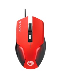 Nacon Raton Gaming con sensor de 800 a 2400 PPP Rojo (PCGM-105RED)