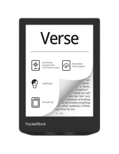 Pocketbook Verse Mist Gris Libro ElectrÃ³nico 6" Smartlight Wifi