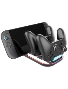 Nacon Base de Carga para  2 Mandos Pro Controler Nintendo Switch 2 (SWITCHNEWTRICHARGER)