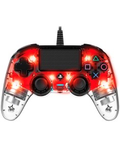 Nacon Mando Oficial Playstation PS4 Compact Rojo (PS4OFCPADCLRED)