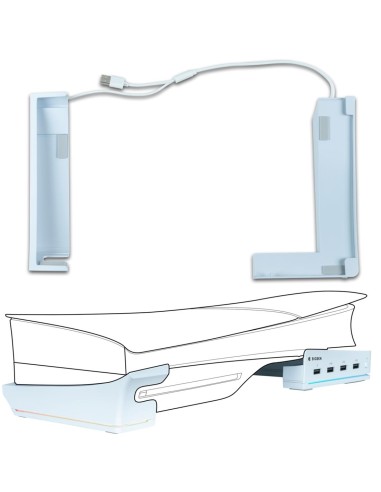 Nacon Soporte Horizontal para Playstion 5 Slim con 2x USB y Led RGB