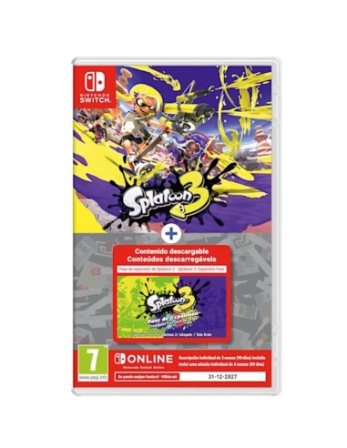 Nintendo Splatoon 3+ Expansion Pass+ NSO - Juego para Nintendo Switch