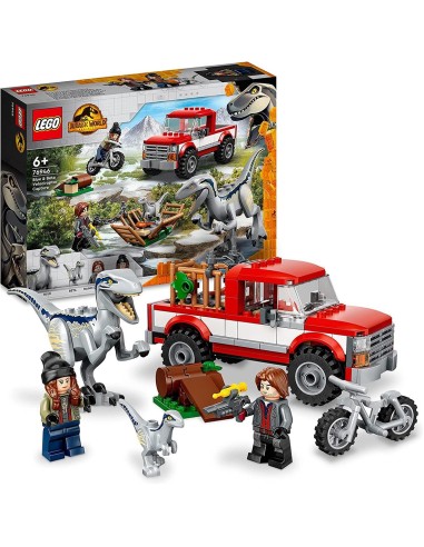 LEGO 76946 Captura de los Velocirraptores Bue y Beta