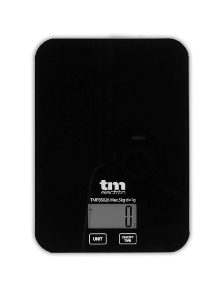 TM BÃ¡scula Cocina 5Kg Negra (TMPBS026)