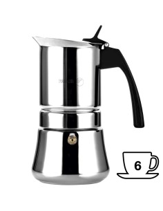 Fagor Etnica Cafetera Italiana de Acero 6 Tazas