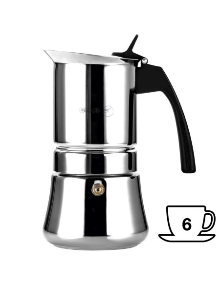 Fagor Etnica Cafetera Italiana de Acero 6 Tazas