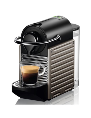 Krups XN304T Cafetera Nespresso Pixie 19 Bares Gris Titanio