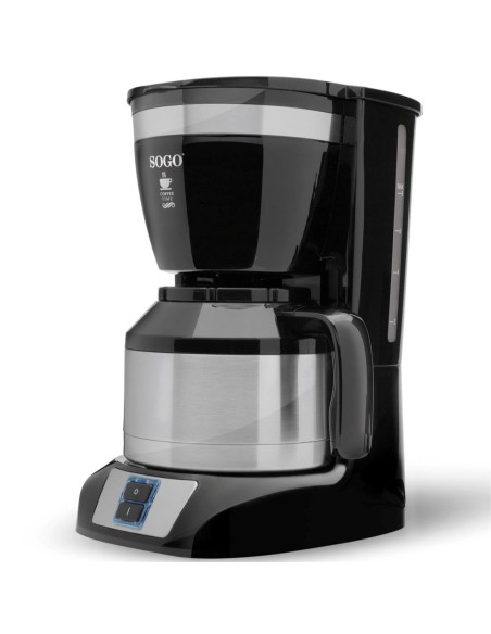 Sogo Cafetera Goteo 1L 800W 10 Tazas con Jara de Acero Inox (CAF-SS-5660)