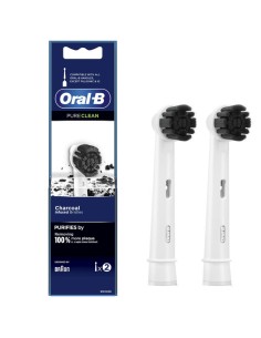 Braun Oral B Cabezales de Recambio Pure-Clean Charcoal CarbÃ³n Pack 2