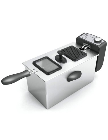 Sogo Freidora 3 Litros 2000W Acero Inoxidable (FRE-SS-10425)