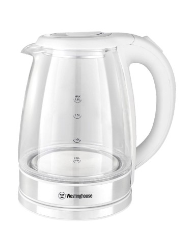 Westinghouse WKWKKL21WH Hervidor de Cristal 1.8 Litros 1.500W Sin Cable