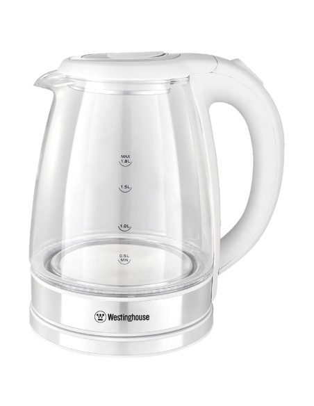 Westinghouse WKWKKL21WH Hervidor de Cristal 1.8 Litros 1.500W Sin Cable