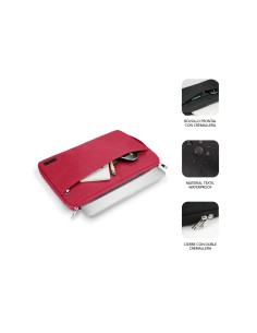 Funda subblim Urban Laptop sleeve para portatiles de 15.6p rojo SUB-LS-0PS0103 2