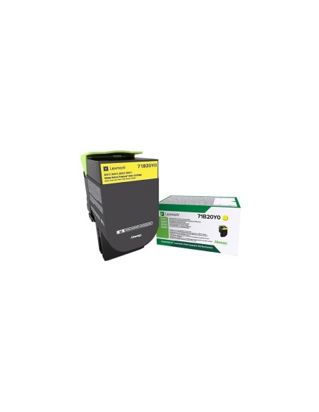 Lexmark 71B20Y0 cartucho de tÃ³ner 1 pieza Original Amarillo