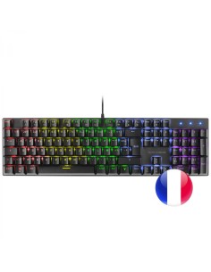 Mars Gaming MK422 Negro Teclado MecÃ¡nico Gaming RGB Antighosting Switch MecÃ¡nico MarrÃ³n Idioma FrancÃ©s