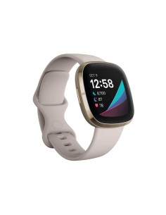 FITBIT SENSE BLANCO LUNAR Y DORADO SUAVE (FB512GLWT)