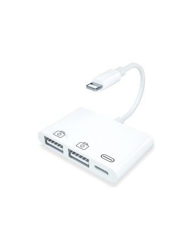 Adaptador Compatible Lightning a 2x USB