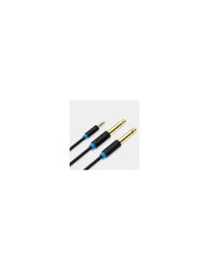 Vention Cable EstÃ©reo BACBG/ Jack 3.5 Macho - 2x Jack 6.5 Macho/ 1.5m/ Negro 2