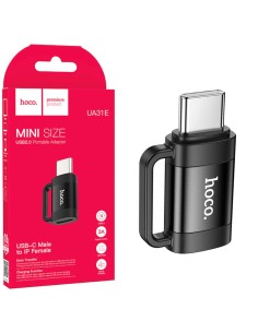 Adaptador USB-C a Lightning Hoco UA31E Negro